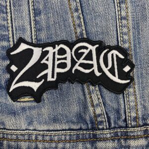 2pac | Tupac Shakur | Rapper | Rap Music | West Coast | Thug Life | Embroidered Patch Badge Applique Iron on | Trendy | DIY | Decorative | Collectible