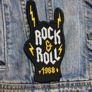 AC/DC band | ACDC | Hard Rock | Australian Rock | Back In Black | Embroidered Patch Badge Applique Iron on | Trendy | DIY | Decorative | Collectible