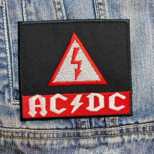 AC/DC band | ACDC | Hard Rock | Australian Rock | Back In Black | Embroidered Patch Badge Applique Iron on | Trendy | DIY | Decorative | Collectible