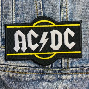 AC/DC band | ACDC | Hard Rock | Australian Rock | Back In Black | Embroidered Patch Badge Applique Iron on | Trendy | DIY | Decorative | Collectible