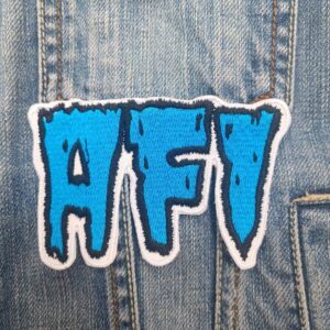 AFI Patch – Distressed Logo Embroidered Punk Rock Badge On-Iron