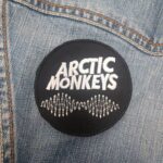 Arctic Monkeys Patch – Round Logo with Soundwave Design Iron-On