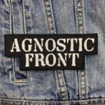 Agnostic Front Band | Hardcore Punk | New York Hardcore | PMA | Embroidered Patch Badge Applique Iron on | Trendy | DIY | Decorative | Collectible