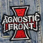 Agnostic Front Band | Hardcore Punk | New York Hardcore | PMA | Embroidered Patch Badge Applique Iron on | Trendy | DIY | Decorative | Collectible