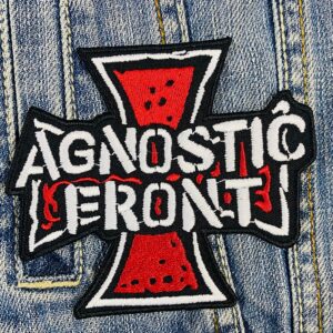 Agnostic Front Band | Hardcore Punk | New York Hardcore | PMA | Embroidered Patch Badge Applique Iron on | Trendy | DIY | Decorative | Collectible
