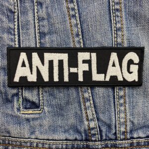 Anti-Flag Band | Anti Flag | Punk Rock | Political Punk | Pittsburgh Band | Justin Sane | Embroidered Patch Badge Applique Iron on | Trendy | DIY | Decorative | Collectible