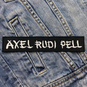 Axel Rudi Pell | German Guitarist | Melodic Metal | Nasty Reputation | Signature Guitar Style | Embroidered Patch Badge Applique Iron on | Trendy | DIY | Decorative | Collectible