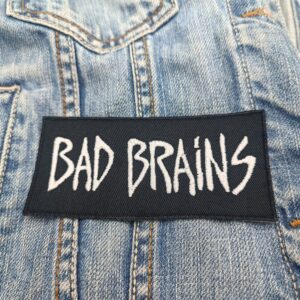 Bad Brains Logo Embroidered Patch – Punk Rock Band Badge for Jackets, Vests, and Bags Iron-On