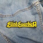 Blind Guardian Embroidered Logo Patch – Yellow Gothic Script Iron-On