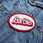 Barbie Red Logo Oval Patch Iron-On