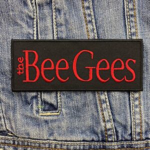 Bee Gees | Gibb Brothers | British-Australian group | Pop Music | Embroidered Patch Badge Applique Iron on | Trendy | DIY | Decorative | Collectible