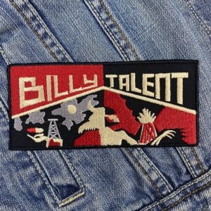 Billy Talent | Canadian Rock | Ben Kowalewicz | Catchy Hooks | Alternative Rock | Embroidered Patch Badge Applique Iron on | Trendy | DIY | Decorative | Collectible
