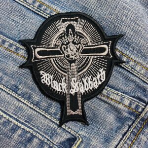 Black Sabbath Gothic Cross Patch Iron-On
