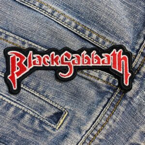 Black Sabbath Red Logo Patch Iron-On