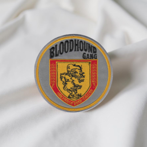 Bloodhound Gang Crest Patch – “Über-Coaster” Emblem Design