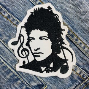 Bob Dylan | American Folk | Blowin' In The Wind | Like A Rolling Stone | Embroidered Patch Badge Applique Iron on | Trendy | DIY | Decorative | Collectible