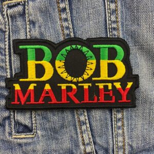 Bob Marley | Jamaican Reggae | The Wailers | One Love | Exodus | Embroidered Patch Badge Applique Iron on | Trendy | DIY | Decorative | Collectible