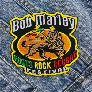 Bob Marley | Jamaican Reggae | The Wailers | One Love | Exodus | Embroidered Patch Badge Applique Iron on | Trendy | DIY | Decorative | Collectible