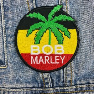 Bob Marley | Jamaican Reggae | The Wailers | One Love | Exodus | Embroidered Patch Badge Applique Iron on | Trendy | DIY | Decorative | Collectible