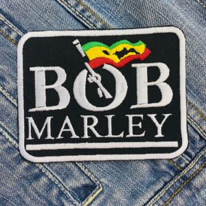 Bob Marley | Jamaican Reggae | The Wailers | One Love | Exodus | Embroidered Patch Badge Applique Iron on | Trendy | DIY | Decorative | Collectible