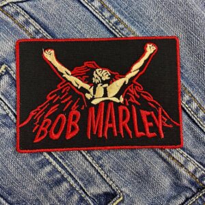 Bob Marley | Jamaican Reggae | The Wailers | One Love | Exodus | Embroidered Patch Badge Applique Iron on | Trendy | DIY | Decorative | Collectible