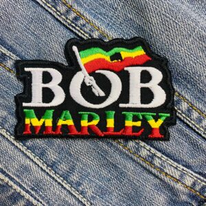 Bob Marley | Jamaican Reggae | The Wailers | One Love | Exodus | Embroidered Patch Badge Applique Iron on | Trendy | DIY | Decorative | Collectible