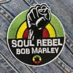 Bob Marley | Jamaican Reggae | The Wailers | One Love | Exodus | Embroidered Patch Badge Applique Iron on | Trendy | DIY | Decorative | Collectible