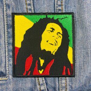 Bob Marley | Jamaican Reggae | The Wailers | One Love | Exodus | Embroidered Patch Badge Applique Iron on | Trendy | DIY | Decorative | Collectible