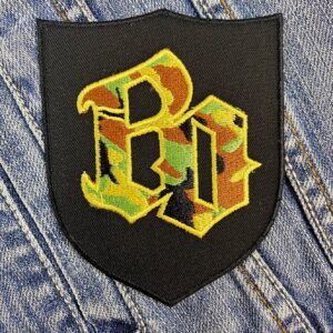 BO Camouflage Monogram Shield Patch Iron-On