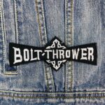 Bolt Thrower Black & White Logo Patch Iron-On