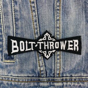 Bolt Thrower Black & White Logo Patch Iron-On