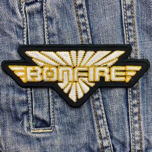 Bonfire | German Hard Rock | Fireworks | Point Blank | Bow To The King | Embroidered Patch Badge Applique Iron on | Trendy | DIY | Decorative | Collectible