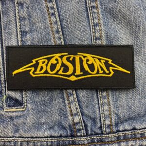 Boston | American Rock | More Than A Feeling | Rock And Roll | Embroidered Patch Badge Applique Iron on | Trendy | DIY | Decorative | Collectible