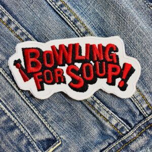 Bowling For Soup | Pop Punk | Jaret Reddick | 1985 | Embroidered Patch Badge Applique Iron on | Trendy | DIY | Decorative | Collectible