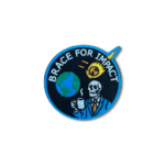 Brace for Impact Patch – 3" Embroidered Hook & Loop Morale Patch