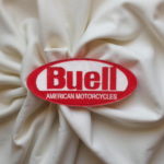 Buell American Motorcycles Patch – Red & White Classic Logo Iron-On