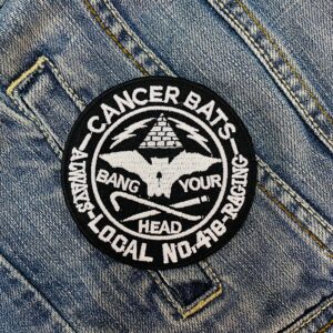 Cancer Bats | Canadian Hardcore Punk | Liam Cormier | Southern Metal | Embroidered Patch Badge Applique Iron on | Trendy | DIY | Decorative | Collectible