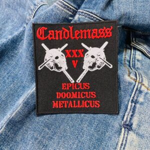 Candlemass | Swedish Epic Doom Metal | Nightfall | Death Magic Doom | Embroidered Patch Badge Applique Iron on | Trendy | DIY | Decorative | Collectible