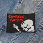 Cannibal Corpse | American Death Metal | Hammer Smashed Face | Skull | Death Metal Legends | Embroidered Patch Badge Applique Iron on | Trendy | DIY | Decorative | Collectible