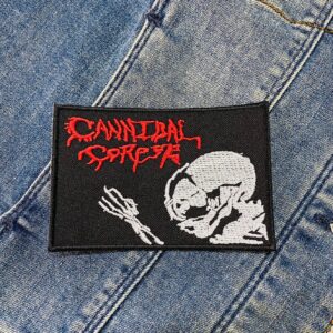 Cannibal Corpse | American Death Metal | Hammer Smashed Face | Skull | Death Metal Legends | Embroidered Patch Badge Applique Iron on | Trendy | DIY | Decorative | Collectible