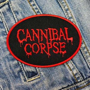 Cannibal Corpse | American Death Metal | Hammer Smashed Face | Skull | Death Metal Legends | Embroidered Patch Badge Applique Iron on | Trendy | DIY | Decorative | Collectible