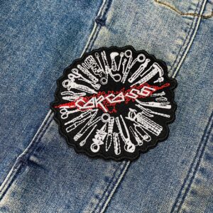 Carcass | British Death Metal | Surgical Steel | Jeff Walker | Embroidered Patch Badge Applique Iron on | Trendy | DIY | Decorative | Collectible