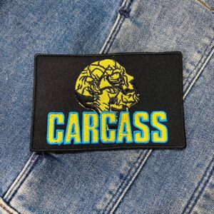 Carcass | British Death Metal | Surgical Steel | Jeff Walker | Embroidered Patch Badge Applique Iron on | Trendy | DIY | Decorative | Collectible