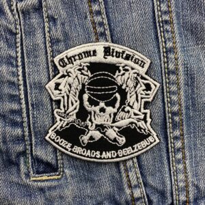 Chrome Division | Norwegian Heavy Metal | Shagrath | Infernal Rock Eternal | Embroidered Patch Badge Applique Iron on | Trendy | DIY | Decorative | Collectible