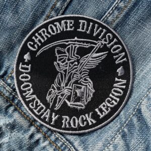 Chrome Division | Norwegian Heavy Metal | Shagrath | Infernal Rock Eternal | Embroidered Patch Badge Applique Iron on | Trendy | DIY | Decorative | Collectible