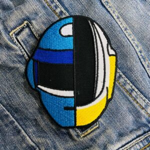 Daft Punk | French Electronic Music | Guy-Manuel de Homem-Christo | French House | Embroidered Patch Badge Applique Iron on | Trendy | DIY | Decorative | Collectible