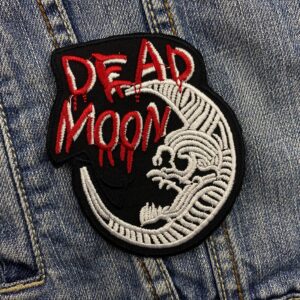 Dead Moon | American Punk Rock | Fred Cole | Garage Rock | Embroidered Patch Badge Applique Iron on | Trendy | DIY | Decorative | Collectible