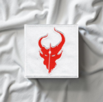 Demon Hunter – Red Demon Skull Logo Patch – Iron-On