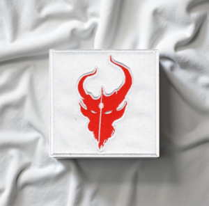 Demon Hunter – Red Demon Skull Logo Patch – Iron-On