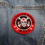 Die Toten Hosen Patch – Skull & Crossbones “HELL” Emblem – Iron-On